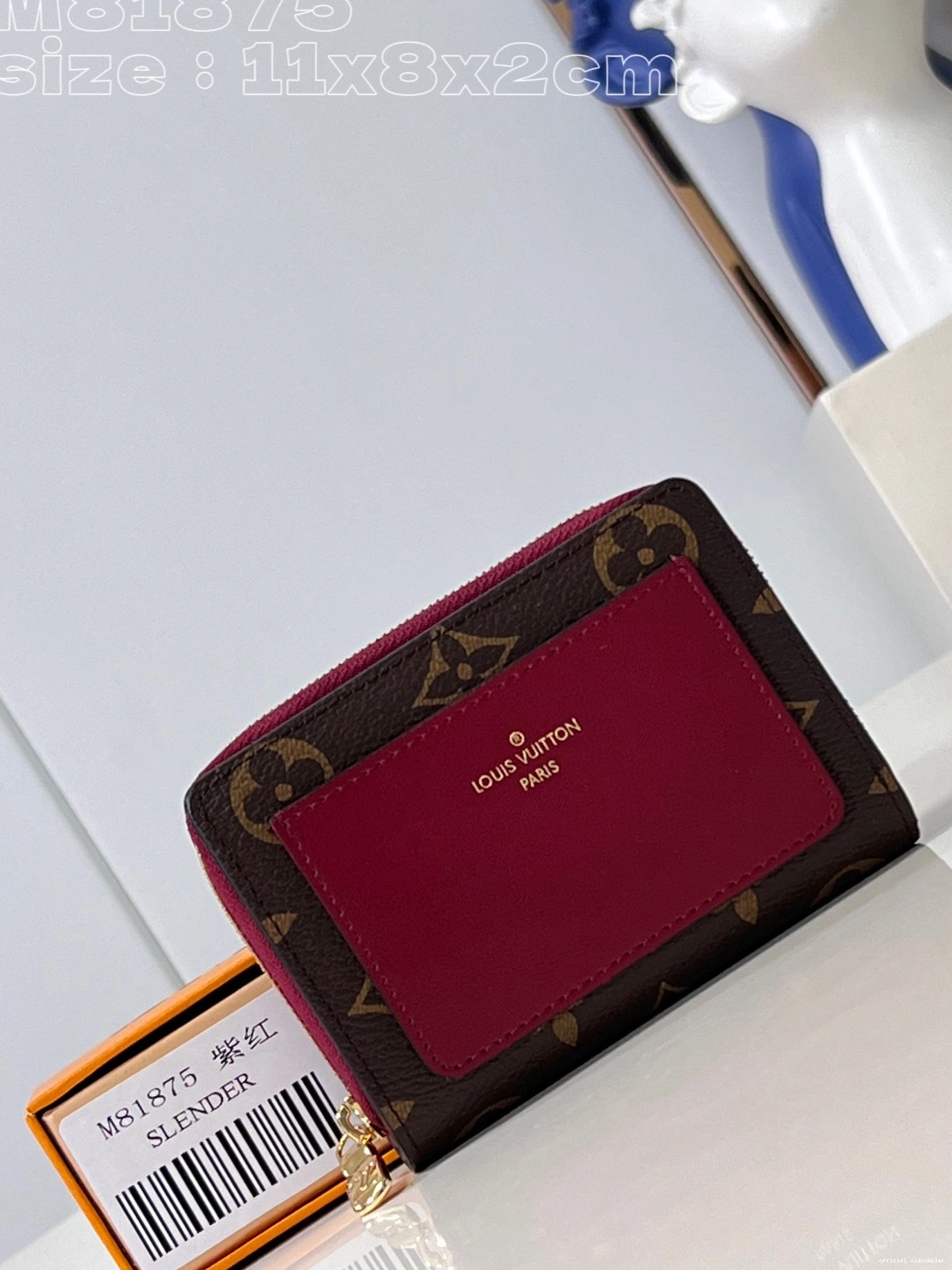 Official oldcobbler WALLET-11.5*8.5*2.2cm LOUIS VUITTON Lou 0805